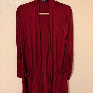 Elegant Women's Red Cardigan
